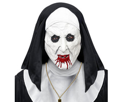 Widmann Mask horror nun with headpiece for adults