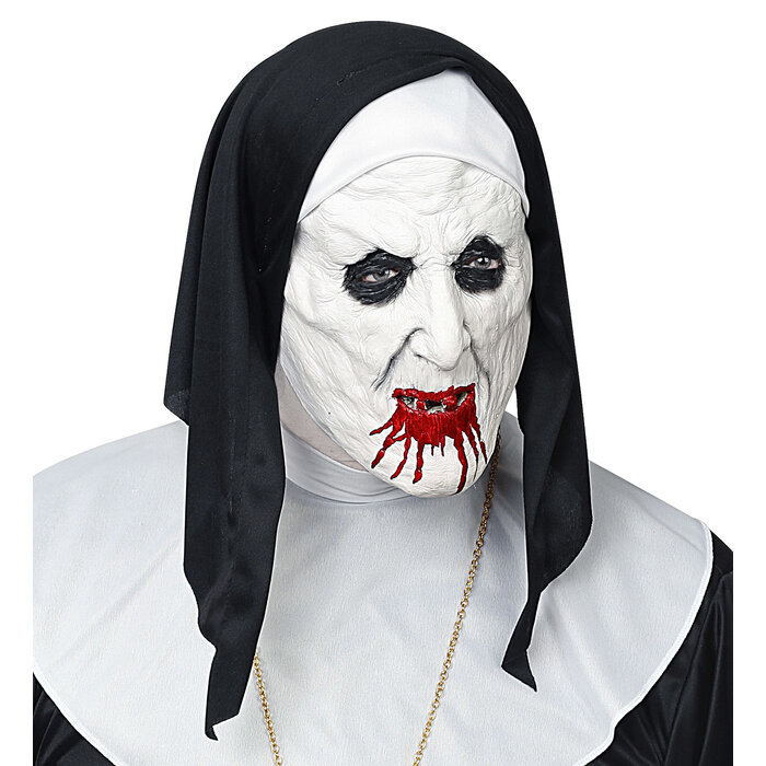 Widmann Masker horror non met hoofdtooi - halfgelaatsmasker latex- voor volwassenen / unisex