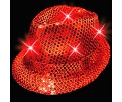 Breaklight.be Chapeaux a led Rouge