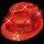 Led Hat Funk Red