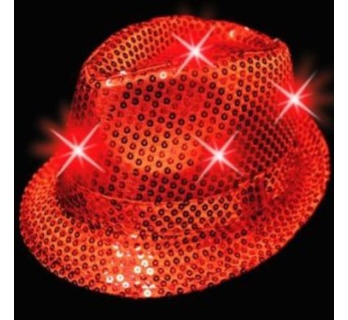 Breaklight.be Chapeaux a led Rouge