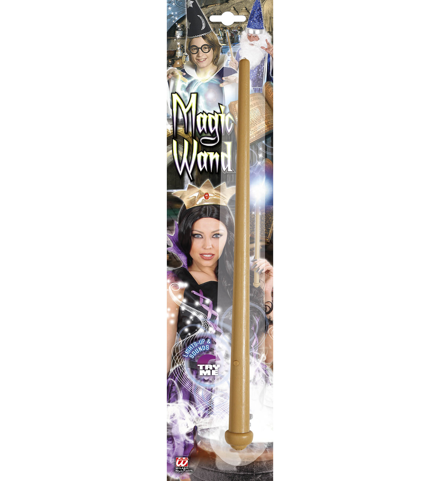 Widmann Magische toverstaf 36 cm met licht en geluid ( inclusief 3 batterijen)