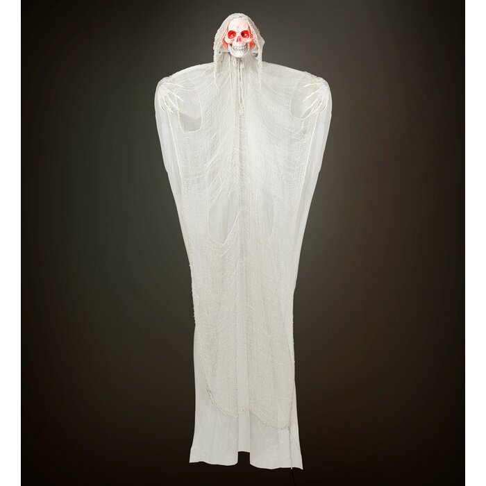 Widmann Halloween decoration Grim Reaper 240 cm with light and sound - Hanging doll sound-activated
