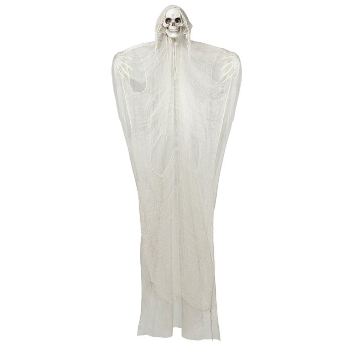 Widmann Halloween decoration Grim Reaper 240 cm with light and sound - Hanging doll sound-activated