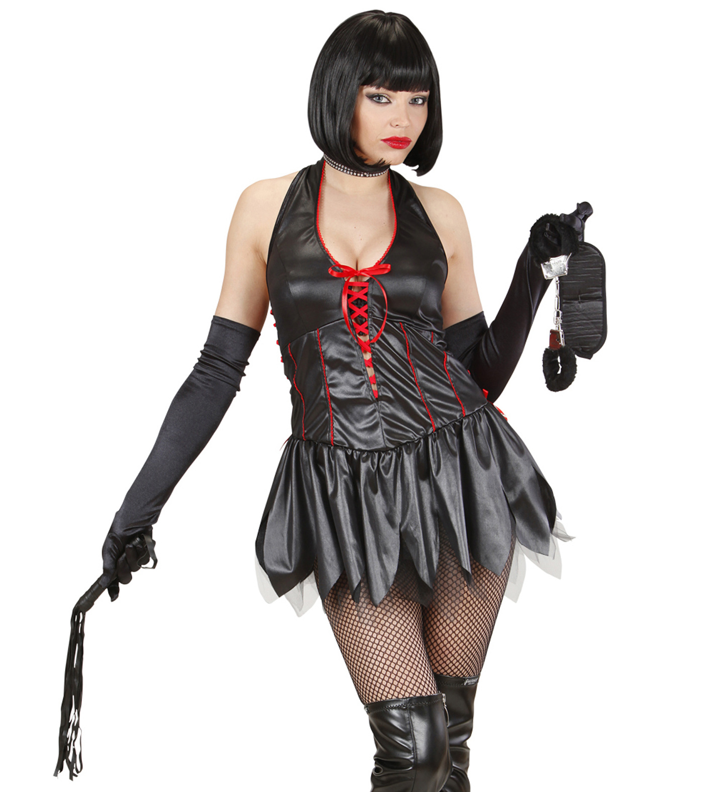 Widmann Love Set for lovers - Dominatrix Set - Fur handcuffs, headband and a whip