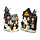Halloween decoration haunted house candle holder - 2 pieces