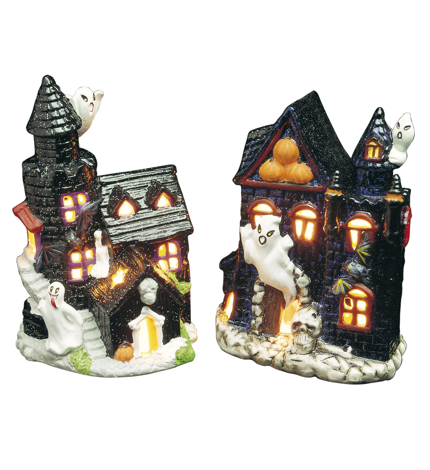Widmann Halloween decoration haunted house candle holder - 2 pieces
