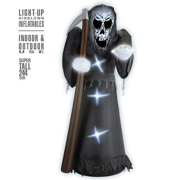 Widmann Halloween inflatable decoration Grim Reaper 224 cm with light