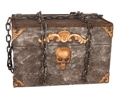 Partyline Halloween bewegende decoratie kist met licht en geluid