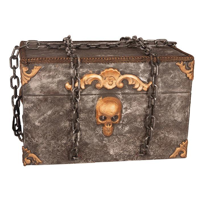Partyline Halloween bewegende decoratie kist met licht en geluid - werkt op 2 X AA Batterijen ( inbegrepen)