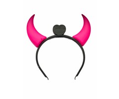 Partyline Cornes roses lumineuses diable adulte Halloween