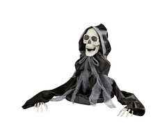 Widmann Halloween decoration moving reaper 50 cm with light and sound