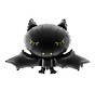 Ballon en aluminium Halloween chauve-souris 80 cm