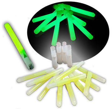 Breaklight.be 25 groene 16 cm glow sticks met fluitje