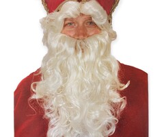Partyline St. Nicholas beard with wig and moustache