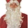 St. Nicholas beard with wig and fixed moustache - Basic St. Nicholas wig - Fireproof