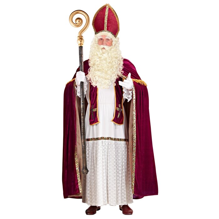 Widmann St. Nicholas - Santa beard set - Wig, beard, moustache and eyebrows