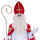 St. Nicholas beard with wig  - Basic St. Nicholas wig - Fireproof
