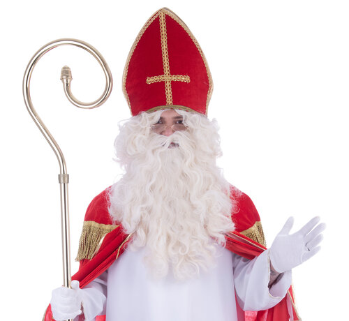Funny Fashion St. Nicholas beard with wig  - Basic St. Nicholas wig - Fireproof