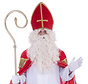 Sinterklaas pruik en baard - Basic Sinterklaas pruik - Brandveilig