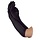 Black long gloves 43 cm for adults