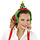 Christmas diadem with ear muffs - Christmas tiara with a Christmas tree