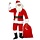 Kerstman kostuum set voor volwassenen - vest, broek, riem, muts, baard, bootcovers en zak