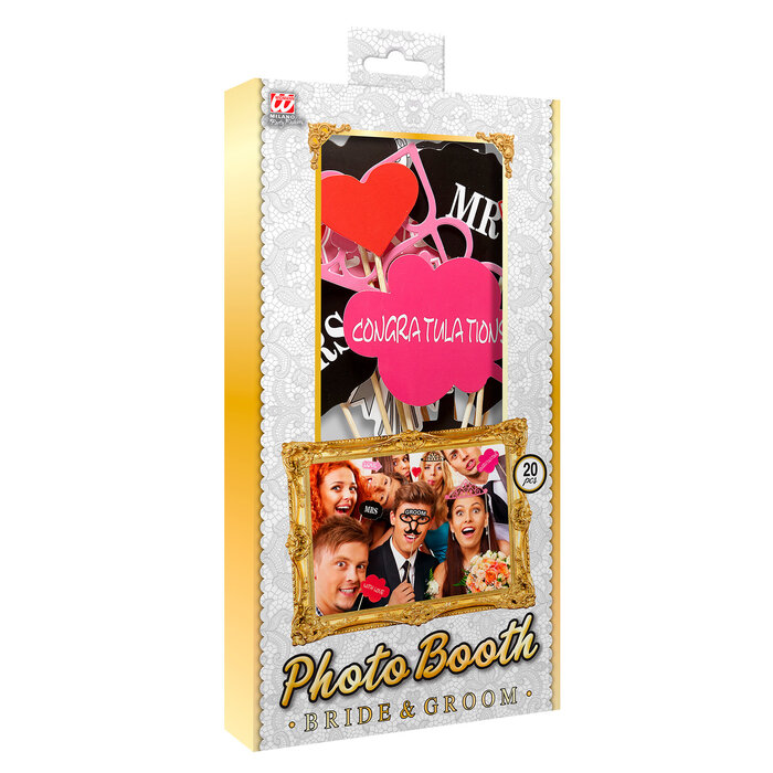 Widmann Photobooth - Huwelijk 20 stuks - Party props 20 stuks