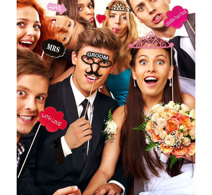 Photobooth - Wedding 20 pieces - Party props 20 pieces