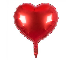 Boland Ballon aluminium coeur rouge 45 cm