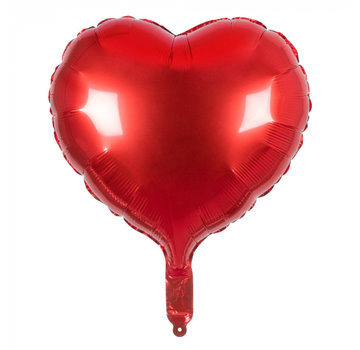 Boland Hart folieballon 45 cm  - Rode Hart folieballon