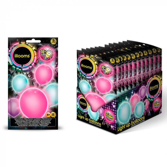 Illooms LED Balloons Luminous balloons - 5 pieces - Sweet series - Illooms balloons