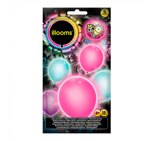 Illooms LED Balloons Lichtgevende ballonnen - 5 stuks - Sweet serie - Illooms ballonnen