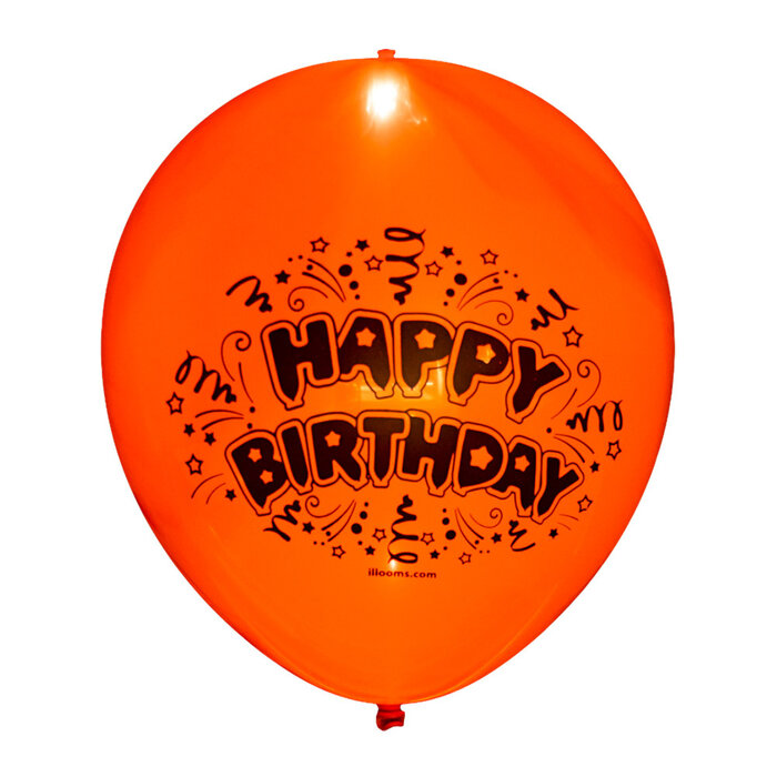 Illooms LED Balloons Luminous balloons - 5 pieces - Happy Birthday - Illooms balloons