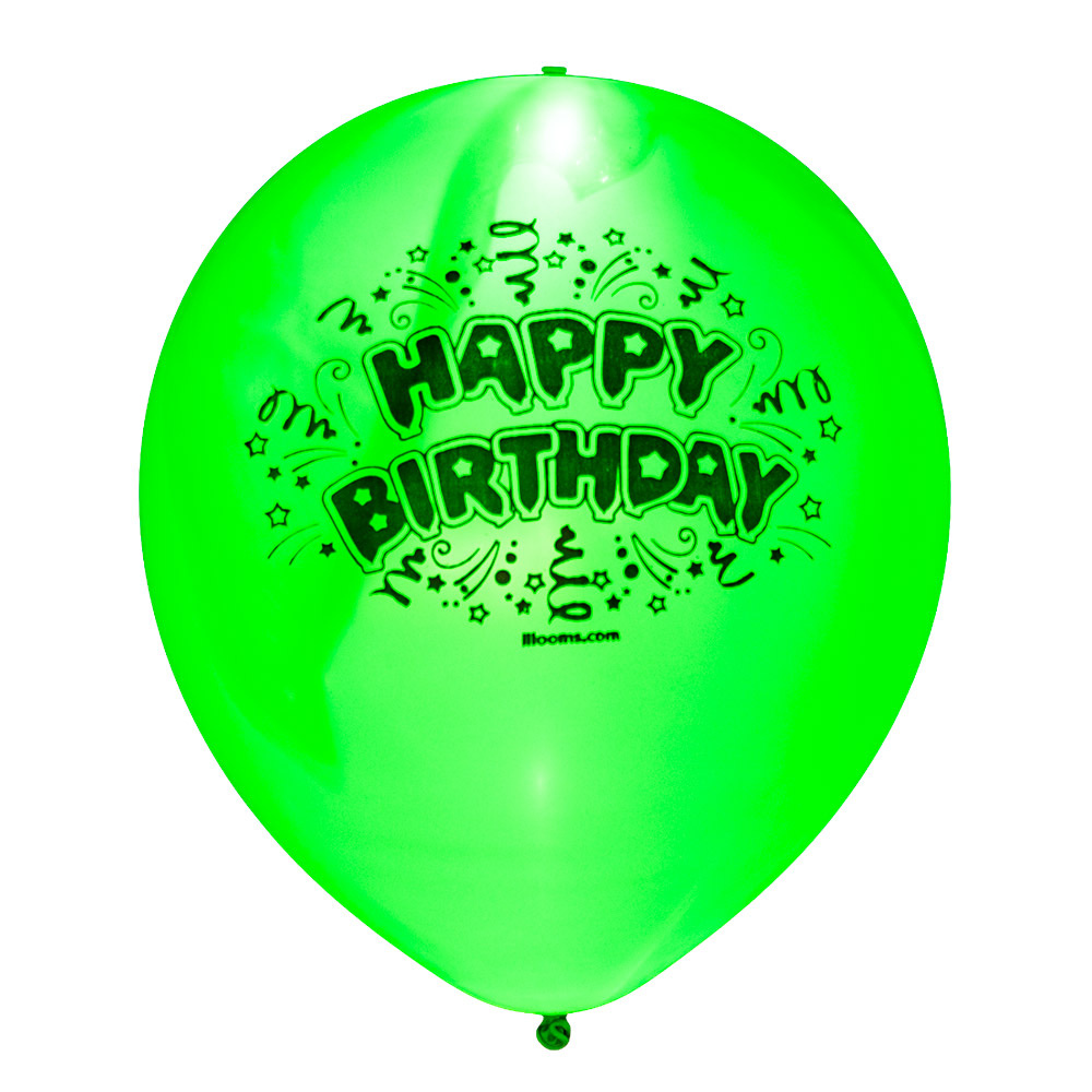 Illooms LED Balloons Luminous balloons - 5 pieces - Happy Birthday - Illooms balloons