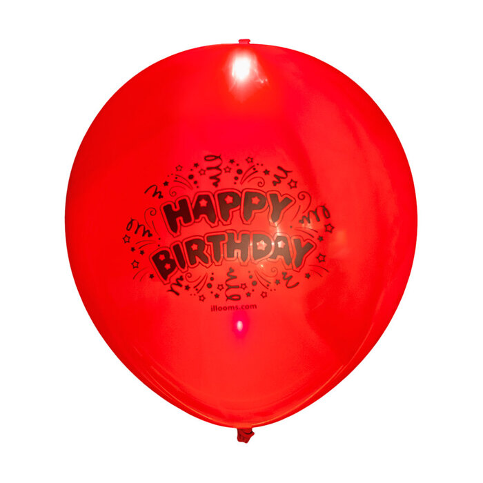 Illooms LED Balloons Luminous balloons - 5 pieces - Happy Birthday - Illooms balloons