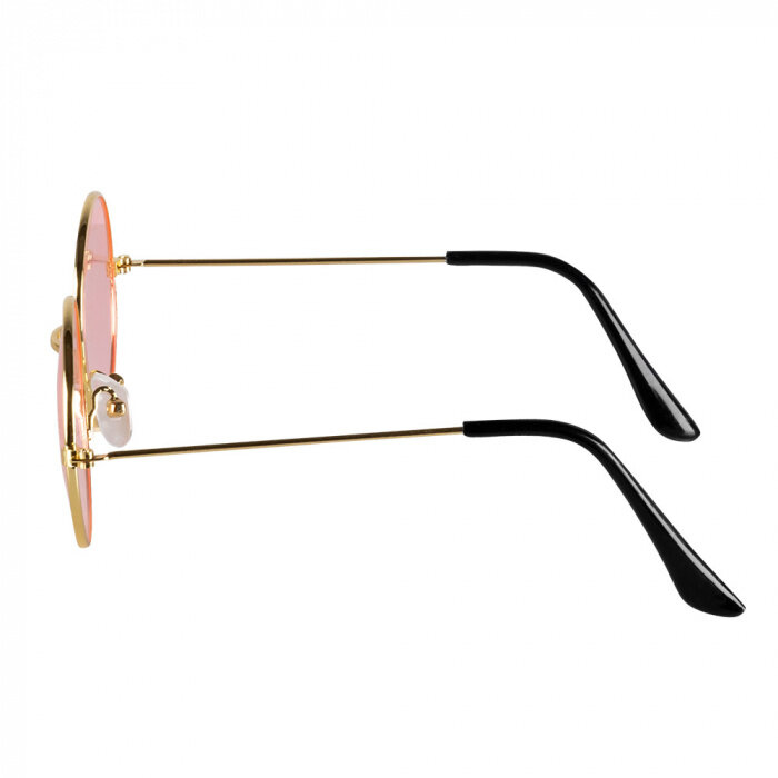 Boland Hippie set voor dames - 4 delige Peace set - Bril, haarband, oorbellen en ketting