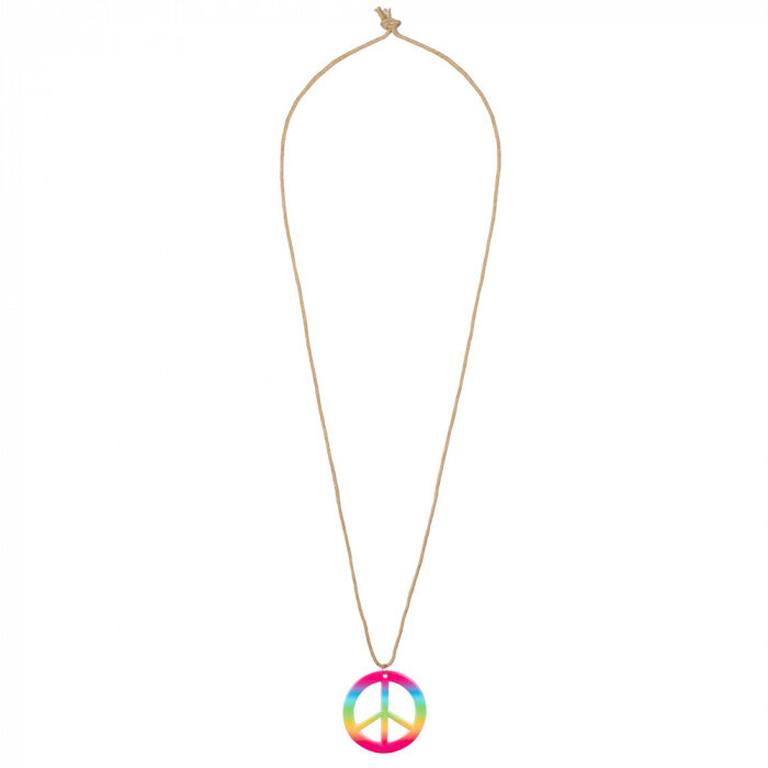 Boland Hippie set for ladies - 4 pieces Peace set - Glasses, headband, earrings and necklace