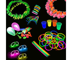 Breaklight.be 237 stuks Glow pakket " Party @ Home " | Mixed glow gadgets   | Neon Ballonnen