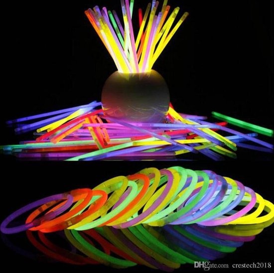 Breaklight.be 237 pièces Glow package "Party @ Home" | Glow sticks lumineux | Ballons Neon