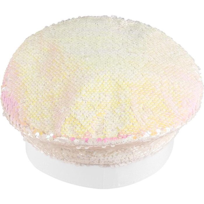 Boland Casquette blanche - Sandy Candy avec paillettes et diamants - Casquette femme