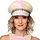 Casquette blanche - Sandy Candy avec paillettes et diamants - Casquette femme