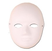 Partyline Mask Paper White Hobby |  Paint it yourself