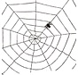 Toile d'araignée noire 1,5m | Déco Halloween