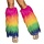 Beenwarmers rave set regenboog - Beenwarmers in felle kleuren