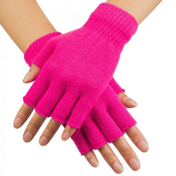Boland Gants rose fluo - Mitaines courtes rose fluo - Copy