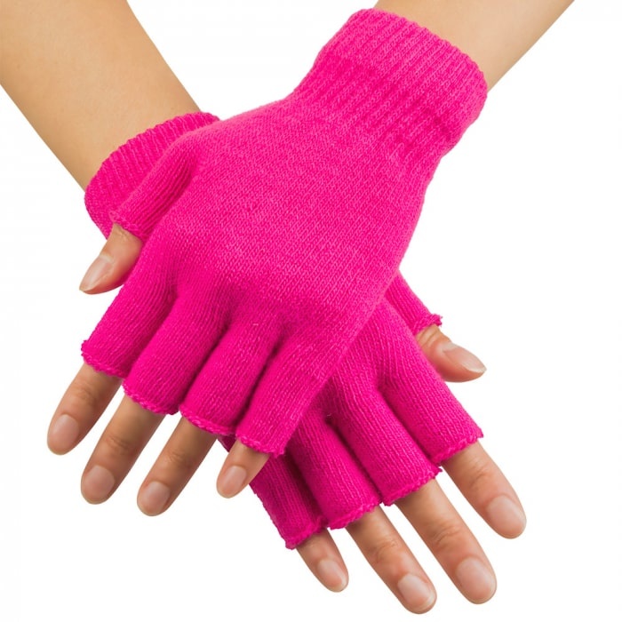 Boland Gants rose fluo - Mitaines courtes rose fluo - Copy