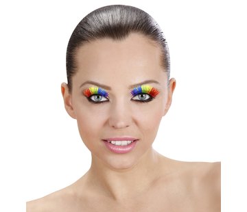 Widmann Rainbow eyelashes with eyelash glue