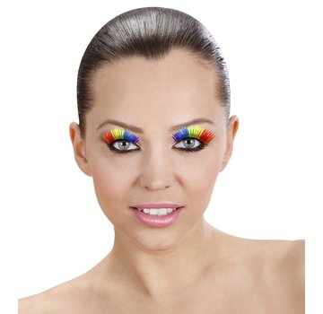 Widmann Rainbow eyelashes with eyelash glue