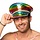Regenboog Rock pet - Pet versierd met stekels en namaak diamantjes
